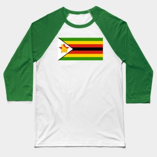 Flag of Zimbabwe Baseball T-Shirt